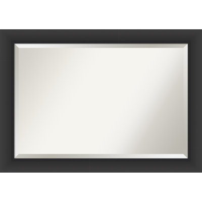 Sloped Beveled Framed Wall Mirror