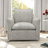 Romines 29.7" W Modern Soft Stripe Upholstered Swivel Barrel Chair with Removable Cushion-1668754848