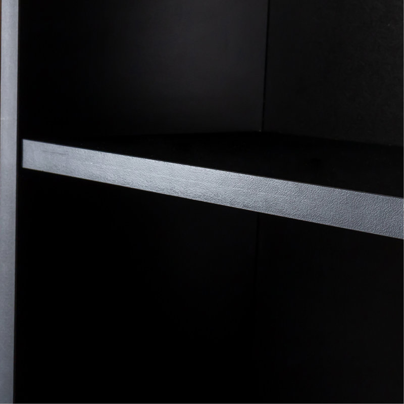 Modern And Stylish Hair Dressing Desk With Ample Storage And Functional Design, Black