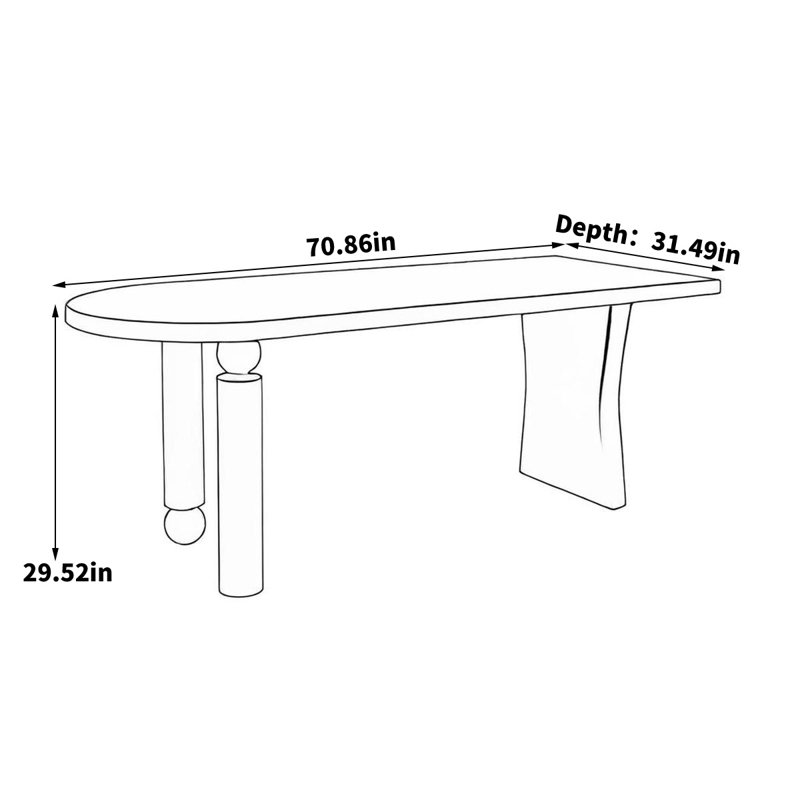 Curtsinger, 29.52"H x 70.86"L x 31.49"W