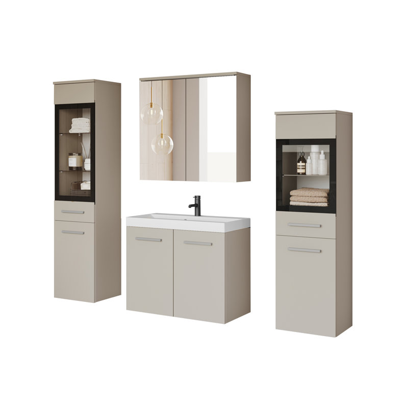 Sumiye Bathroom Suite, Cream