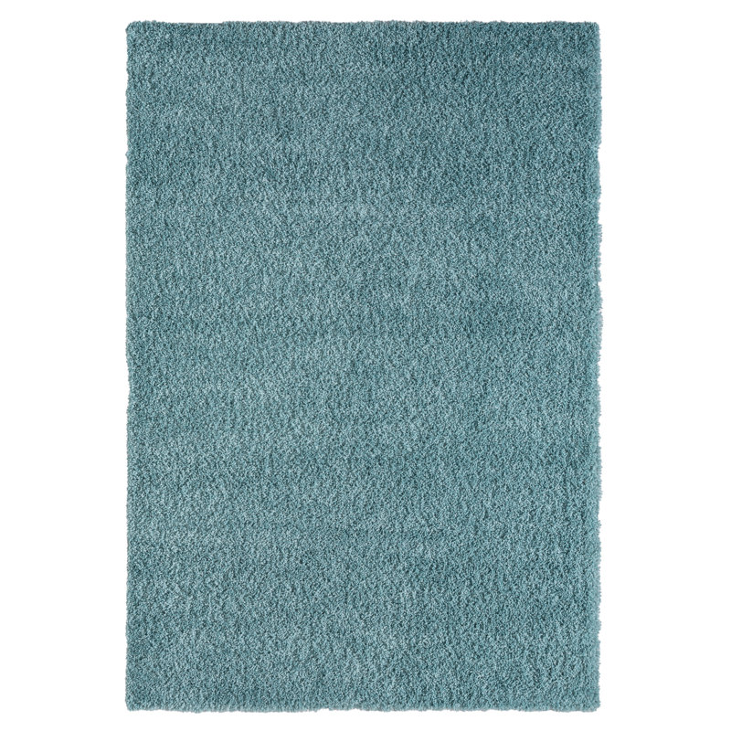 Shaggy Lush light blue Rug, Rectangle 200 x 290cm