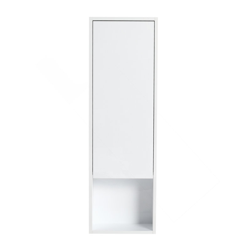 12" Bathroom Wall Cabinet, Soft Close Doors, Float Mounting Design