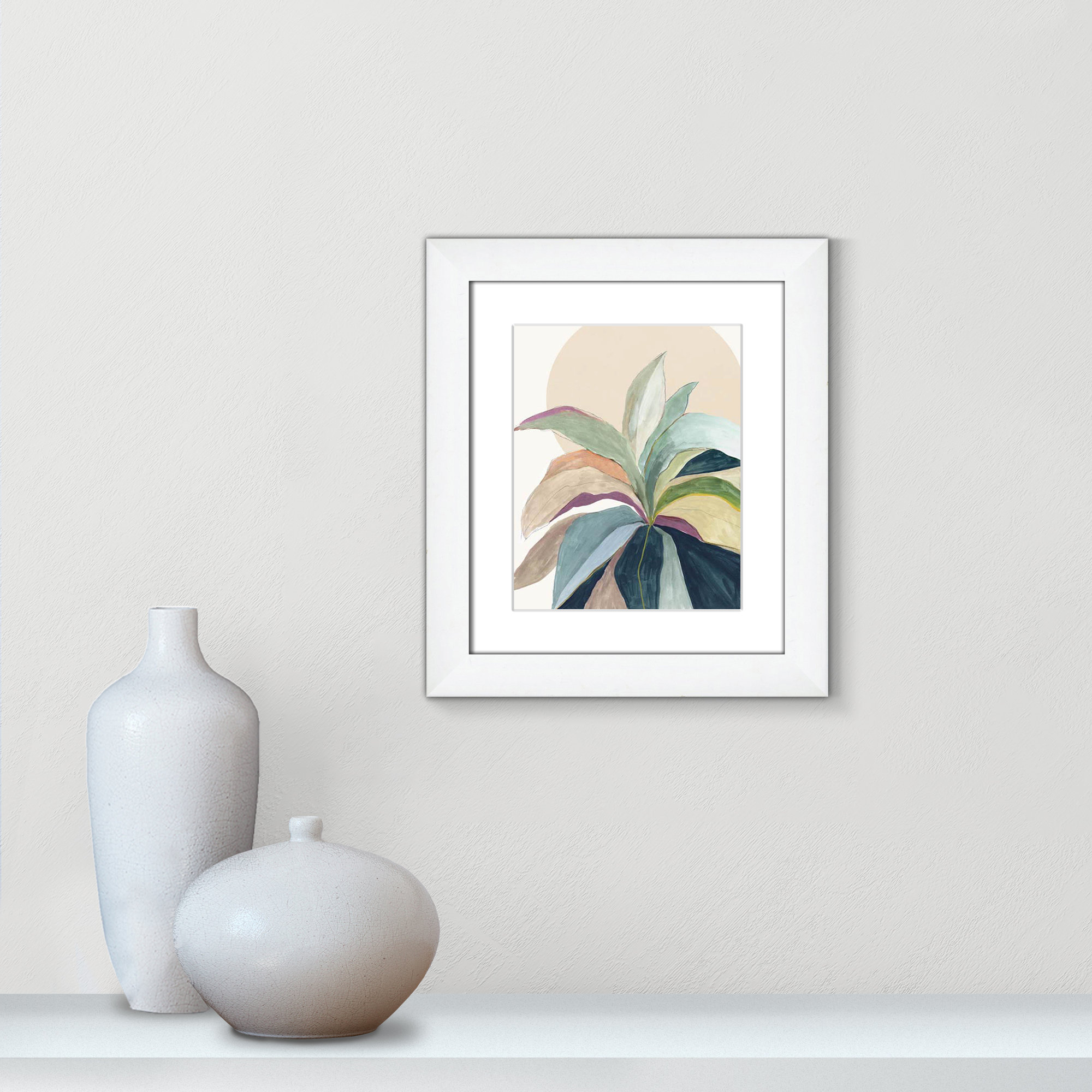 Sherbrooke Sunny Bright Leaves II Framed On Paper by Asia Jensen Print, 16.5" H x 14.5" W x 1.25" D  