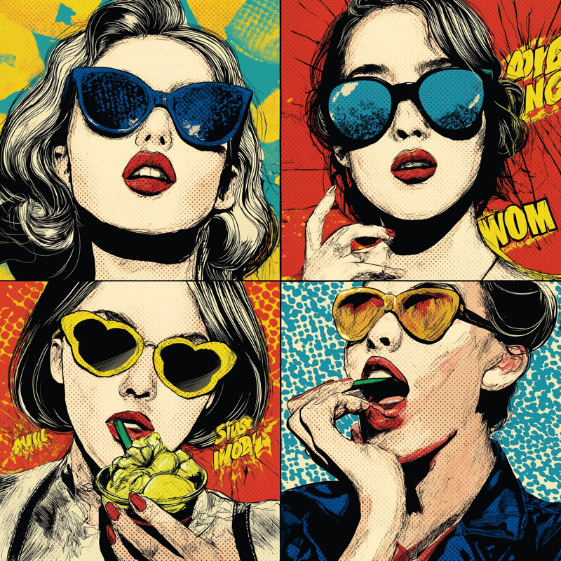 Art mural sur toile Comic, L 40 po x H 40 po x P 1,5 po