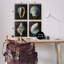 «Seashells On Black On Canvas» par Caroline Kelly, impression sur toile-2103227184