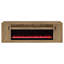 Console de télévision avec foyer invitant avec affichage de flammes personnalisable