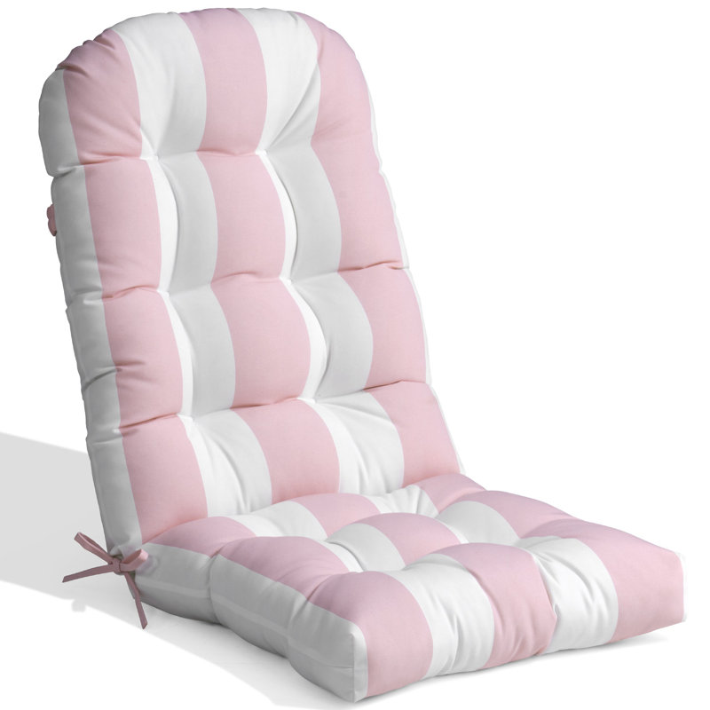 Ensemble de coussins de siège / dossier Adirondack d'extérieur de l 20 po x P 20 po x H 4 po, Beige, 1