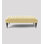 Alyana Rectangle Ottoman Bench with Wooden Legs - Plush Velvet Chesterfield Upholstered Footstool