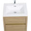 Meuble-lavabo mural avec lavabo, armoire de rangement flottante pour la salle de bain, idéal pour organiser vos articles essentiels et économiser de l'espace-109398205-109398195