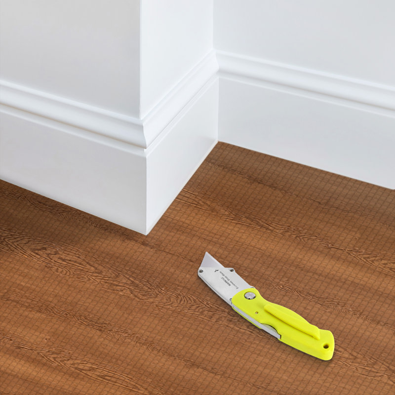 Sorbus Waterproof Wood Grain Foam Floor Tiles, 24 Tiles, 96 Sq Ft, Interlocking, Pecan, Pecan