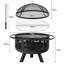 Round Iron Wood Burning Smokeless Fire Pit