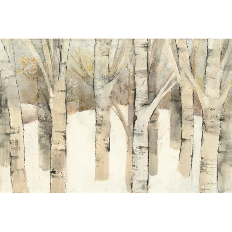 First Snow by Albena Hristova - Wrapped Canvas Painting, 20cm H x 30cm W x 3.8cm D