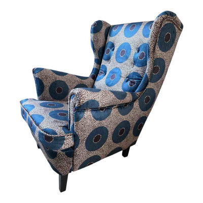 Theodore Velvet Wingback Chair