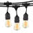 15-Light 48 ft. Outdoor Plug-in 2W 3000k LED Hanging Edison Spiral Filament String Lights