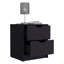 2 Drawers Nightstand , End Table, Side Table Pull Out System-131391676