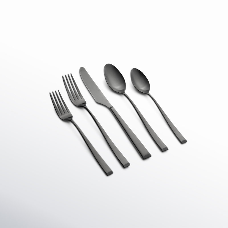 Marlise 20-Piece Flatware Set, Service for 4, Black
