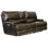 Causeuse inclinable en cuir italien avec console de rangement 89 po Anjuman