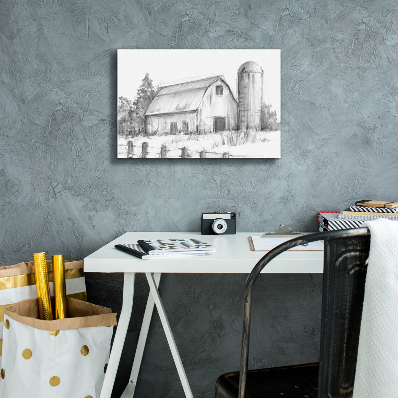  'Barn Study 1' by Ethan Harper Canvas Wall Art, 18" x 12"