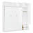 White Space - Saving Foldable Queen Size Wall Bed, With A Smooth Folding Mechanism And Storage Cabinets Three Top Cabinets, Triple Tier Shelf, Comfortable Mattress Support System