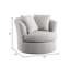 Thamm Upholstered Swivel Chair with Throw Pillows