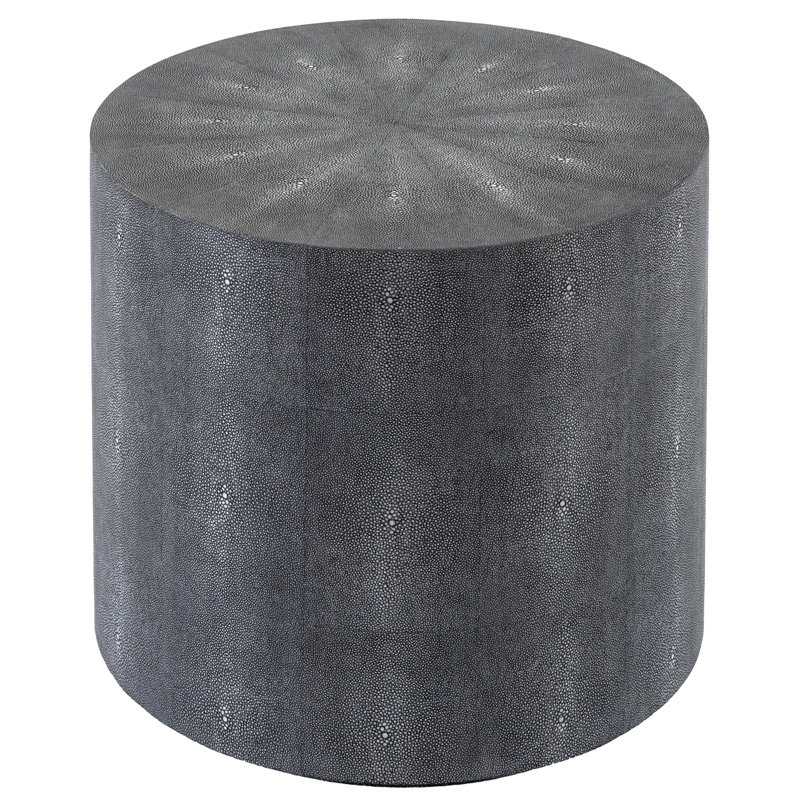 Table de bout à tambour Medici, Noir