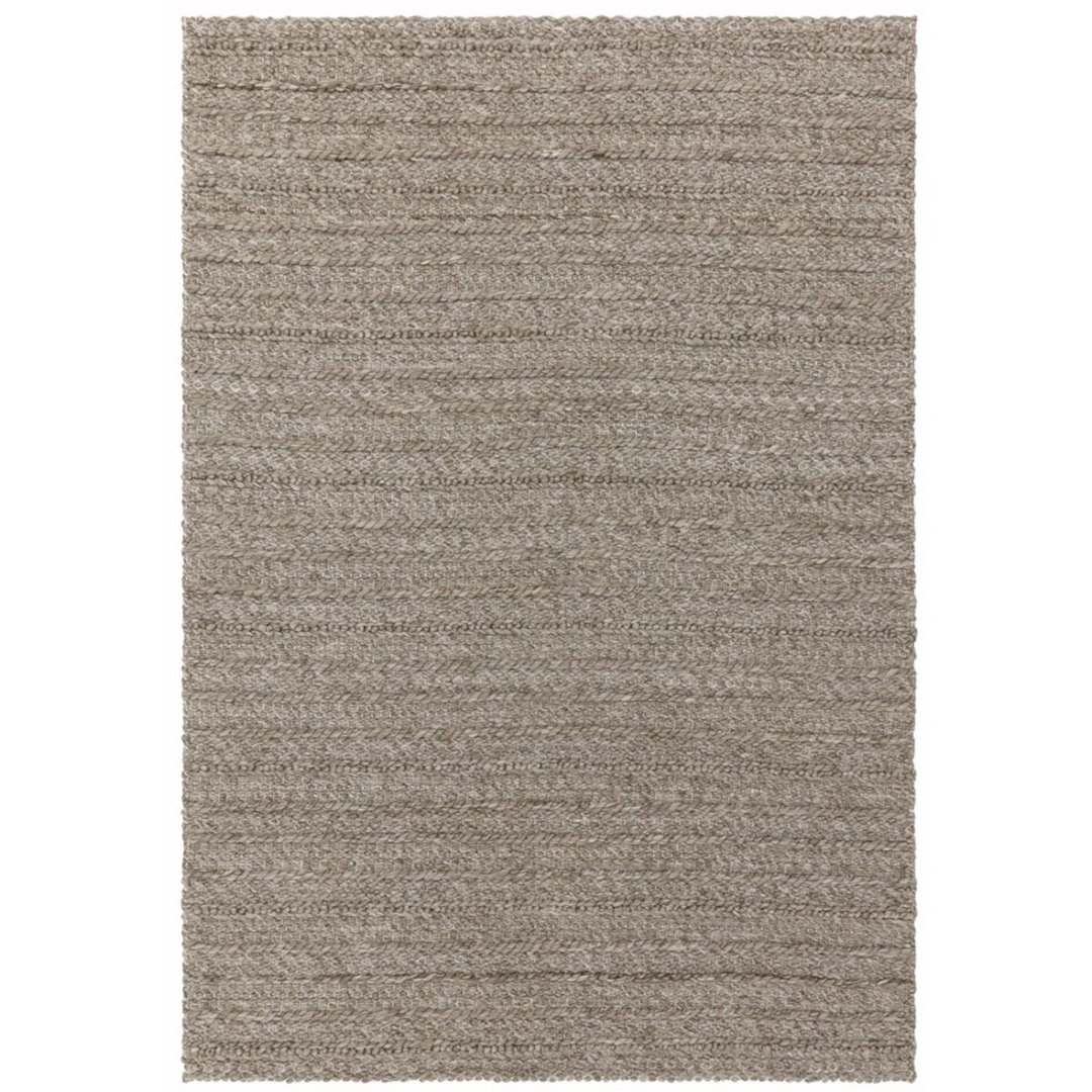 Handgefertigter Teppich Myrel in Beige