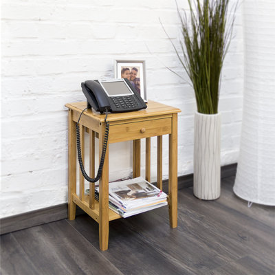 Dissay 40.5 cm W Bedside Table