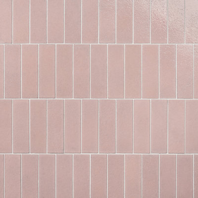 Groovy 2" x 8" Glossy Lava Stone Subway Wall Tile (3.88 Sq. Ft. / Case)