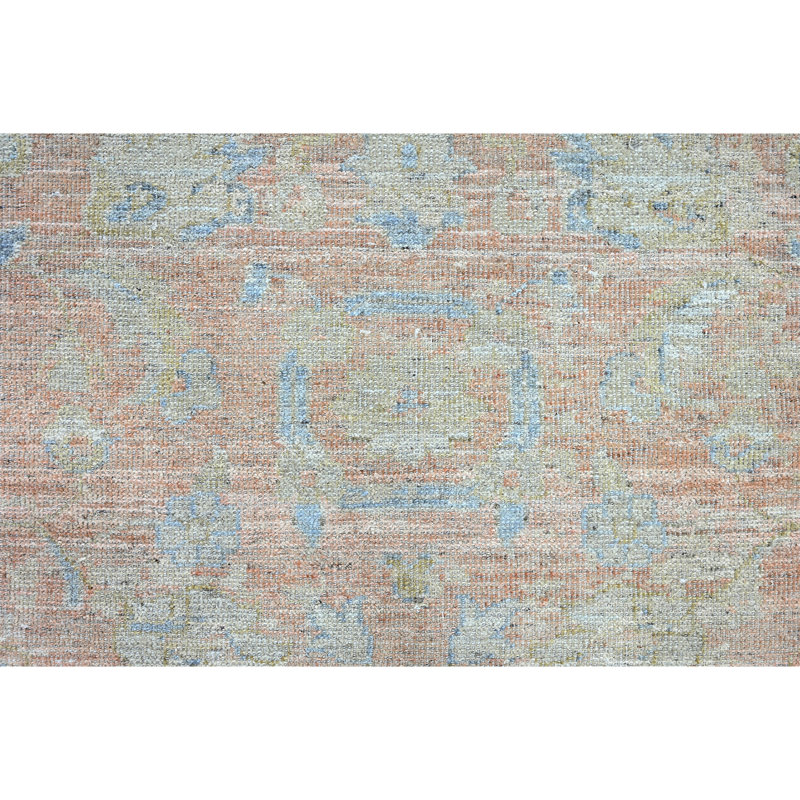 Tapis rectangulaire en laine noué à la main, Rectangle 10 pi x 14 pi