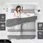 Printed Polycotton Duvet Cover Set with Pillowcases Delivering Lightweight Comfort-27806899-27806898