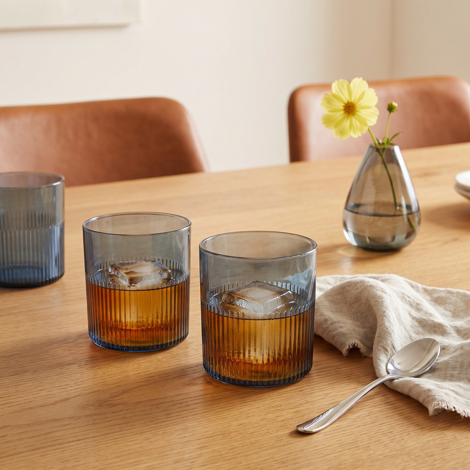 Lyon Sky Whiskey Glass, Lapis Blue