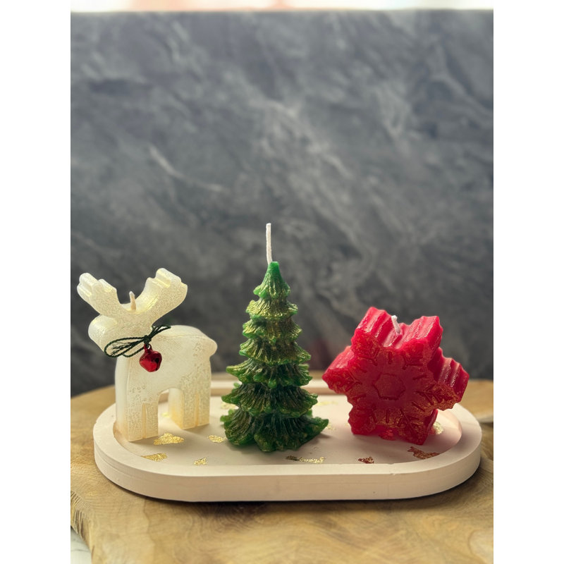 Ensemble de bougies de Noël 2