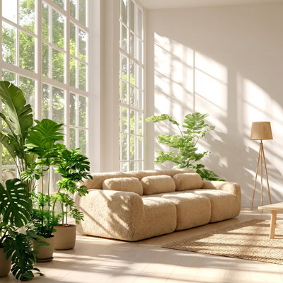 Everlasting 149" W x 40.9" D x 28.7" H Modular Fabric Sofa