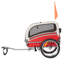 Remorque de vélo et poussette pour chien pliable 2 en 1 Aobei rouge pour chien moyen ou grand avec rideau imperméable-75197103