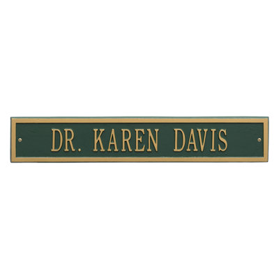 Plaque d'adresse murale sur 3 lignes Arch