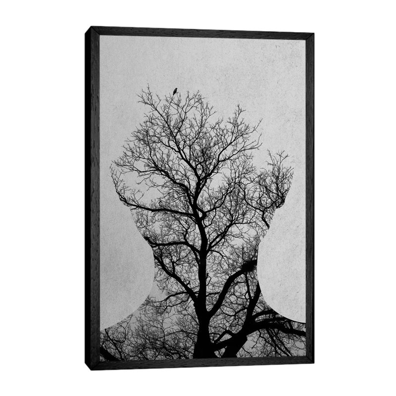 Tree Of Life by Andreas Lie - Print on Canvas, Black Floater Framed, 66.04 cm H x 45.72 cm W