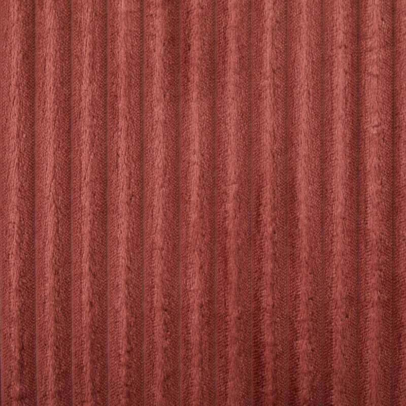 Canapé surdimensionné de 132,2 po, Velours côtelé rouge, Rouge