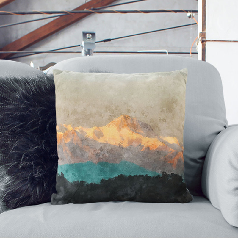 Square Cushion, Stone, 55cm H x 55cm W x 20cm D