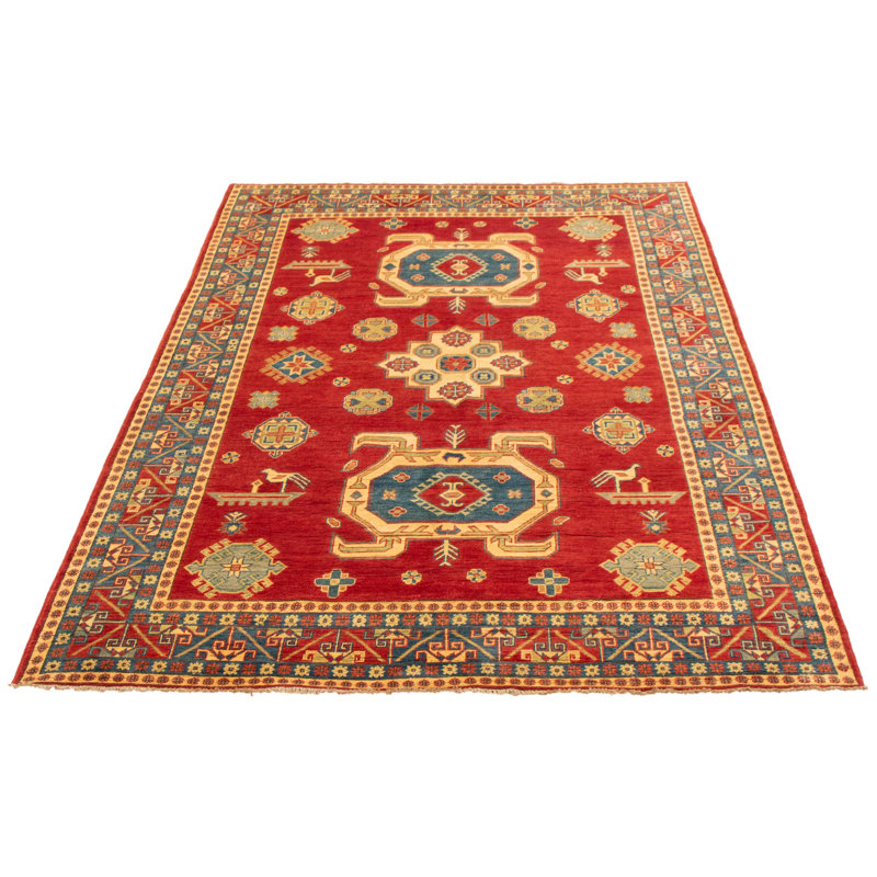Tapis rouge foncé Finest Ghazni 6 pi 7 po x 9 pi 8 po
