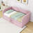 Twin Upholstered Daybed with Pop Up Trundle-2061118804