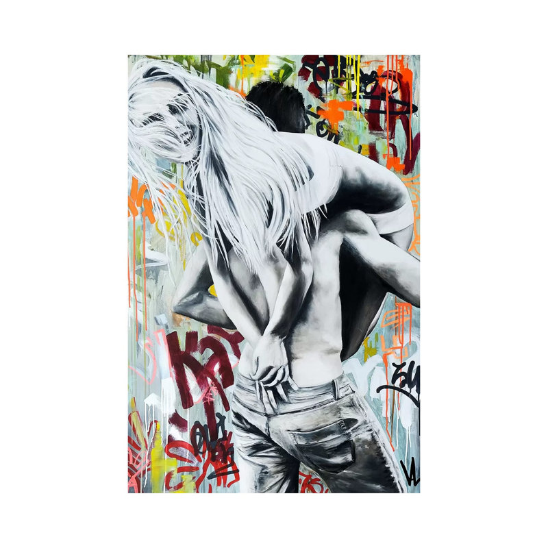 Crazy Fun by Val Escoubet - Painting on Canvas, Wrapped Canvas, 66.04cm H x 45.72cm W x 1.91cm D