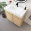Meuble-lavabo sur pied 36 po avec lavabo en résine blanche