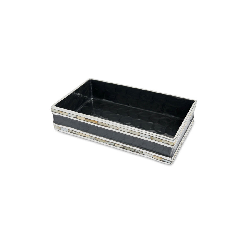 Classic Bathroom Tray, Caviar