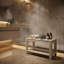  Banc de douche en teck avec tablette, tabouret de douche rustique gris clair de 30 po de largeur, siège de douche entièrement assemblé, banc de baignoire spa résistant à l'eau pour la douche, la salle de bain et le vestibule, le Sitara