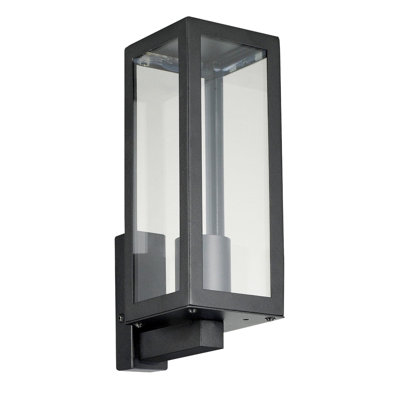 Roro Black 27.8cm H Outdoor Armed Sconce