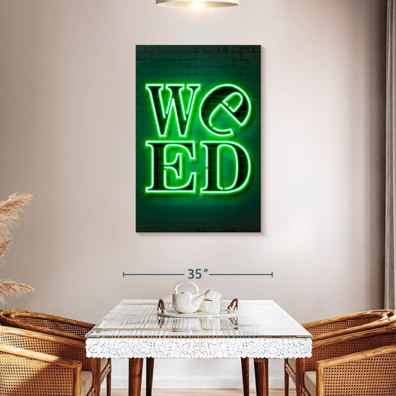 Weed, 45" H x 30" W