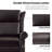 Hayliee Waxed Leather Swivel Glider and Rocker Recliner-397259483