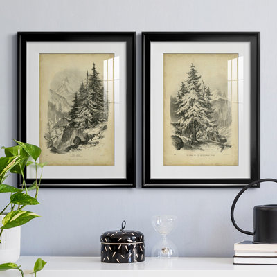 " The Larch " 2 - Pieces Painting Print