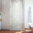 DreamLine Unidoor Plus 35.5 - 36 inch W x 72 inch H Frameless Hinged Shower Door in Brushed Nickel-121869955